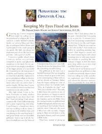Friar John-Mary of Jesus Crucified OCD Vocation Story