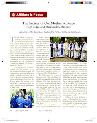 The Society of Our Mother of Peace Affiliate in Focus