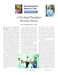 Sr  Elizabeth Miles SdeM Vocation Story