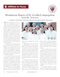 Dominican Sisters of St Cecilia Affiliate in Focus